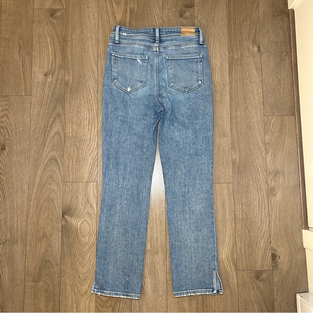 Paige Cindy Outseam Slit Jean in Seaspray Distressed Size 27 - Picture 15 of 16